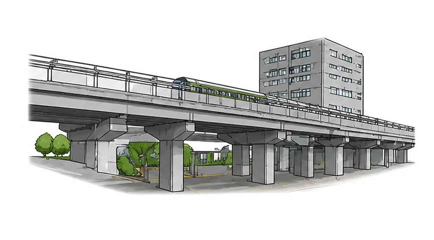 高架橋・駅舎を作ろう